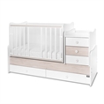 Letto MAXI PLUS NEW white+light oak /lamelle anteriori rimosse/